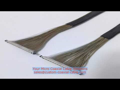 different coaxial cable connectors 20647-030E-01 40 awg micro-coax cable lightweight hima cable asse