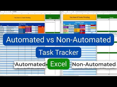 Automated vs Non-Automated Task Tracker in Excel: Which is better for you?