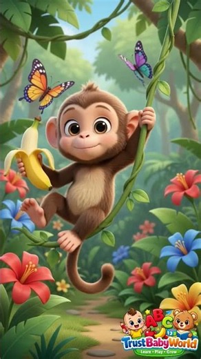 M is for Monkey! 🐵 Learn the Letter M sound with fun words like Monkey, Moon, Mango, Milk, and Mouse