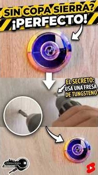 El TRUCO para instalar un ojo mágico SIN copa sierra 🪵🔥