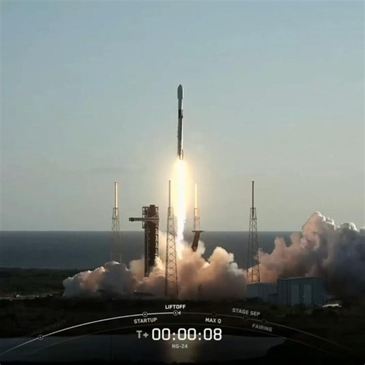 NASA/SpaceX Northrop Grumman CygnusXL mission | Falcon-9 rocket | Countdown and lift-off !