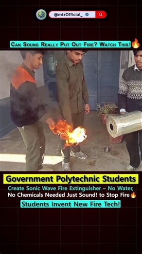 These Students Built a Fire Extinguisher That Shouldn't Work #Engineering #Shorts #Viral