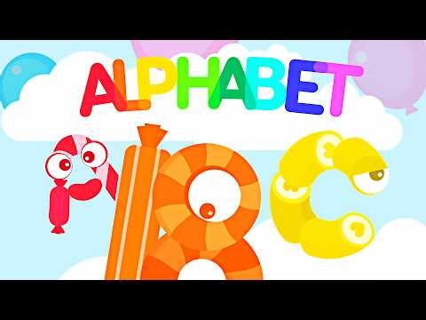 ABC Letters Candybots Game for Kids - Baby Learn Alphabet | A-K | Educational Video