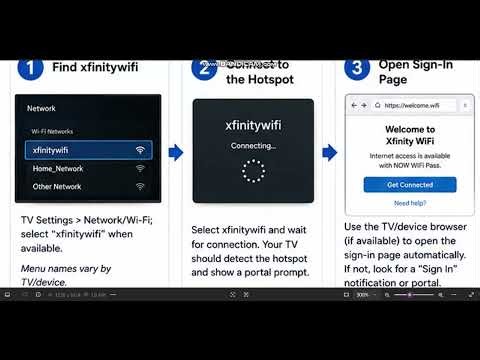 How to Connect a TV to Xfinity NOW WiFi Pass – Sign-In, Hotspot & Streaming Fix