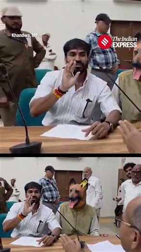Man In A Dog Suit, A Peculiar Protest In Madhya Pradesh Collectorate Office