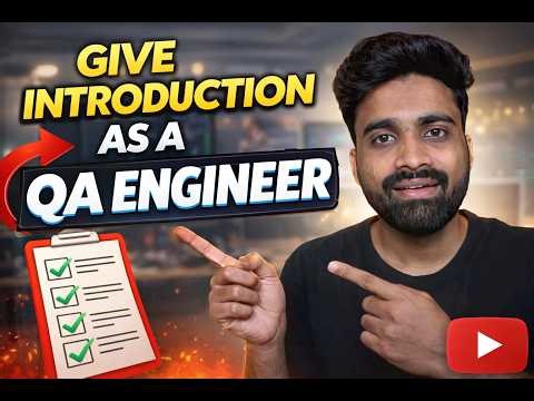 QA Interview Self Introduction Answer | Automation Tester Introduction Example