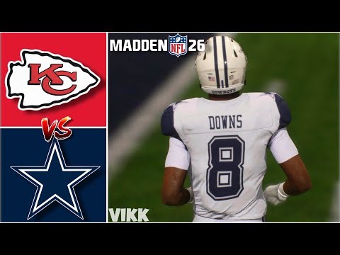 Chiefs vs Cowboys Simulation | Madden 27 Updated Rosters