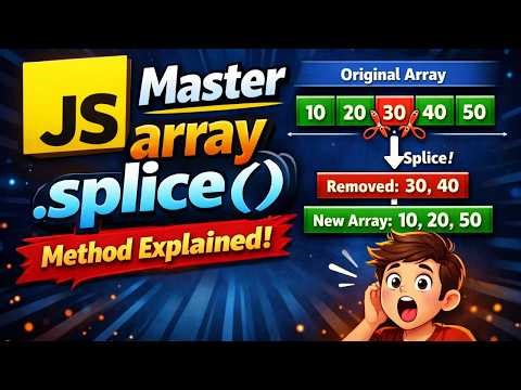 JavaScript splice() in 5 Minutes (Remove, Add, Replace Explained!)