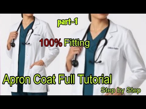 Nurse Coat cutting and Stitching/Apron Coat Cutting and Stitching/Doctor Coat Cutting and Stitching