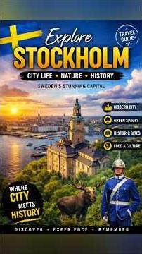 🇸🇪 Explore Stockholm | City of Islands 🌊 | History + Nature + Modern Life! #sorts #travelguide