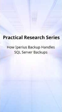 How Iperius Backup Handles SQL Server Backups