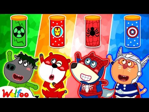 Wolfoo Mencoba Kue Superhero | Superhero Cookie| Tantangan Super Hero | Wolfoo Lucu