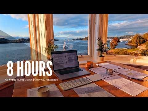12-Hour LIVE Study With Me 🎓 | RAIN SOUDN | Cozy UK Ambience |50/10 Pomodoro Timer | Deep Work Mode