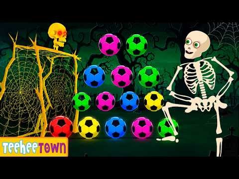 Five Skeletons Sports World Cup 2026 - Halloween Soccer Championship Song For Kids | Teehee Town