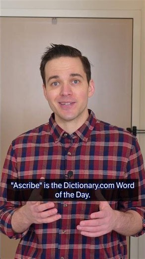 Word of the Day: ascribe
