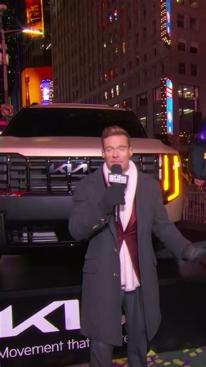 Live from the action— ringing in the new year with our sponsor @kia 🚗