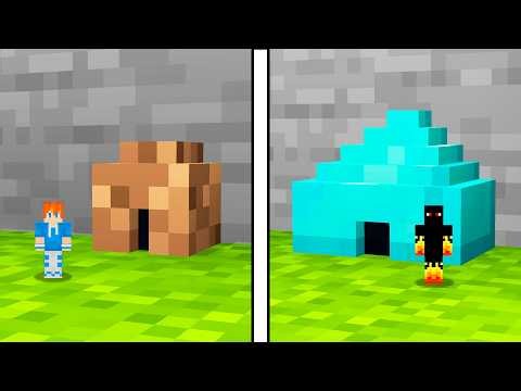 MINI BASE de NOOB vs PRO no MINECRAFT