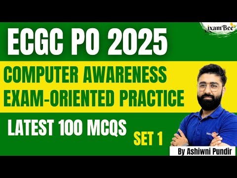 Computer Awareness for ECGC PO 2025 | Latest 100 MCQs | Exam-Oriented Practice Set 1