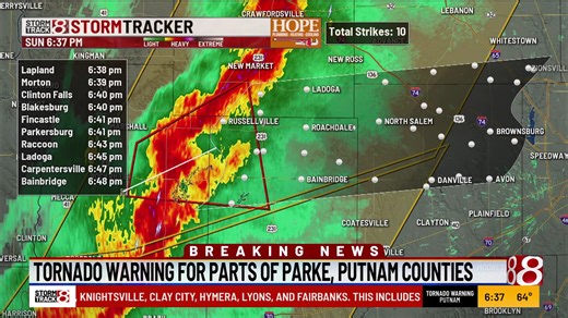 Storm Track 8 Chief Meteorologist Keith Gibson provides a look at tornado warnings in the state and other severe weather. | WISH-TV