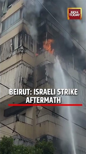 Beirut Under Attack: Aftermath of Airstrike on Apartment Building in Zokak Al-Blat, Central Beirut