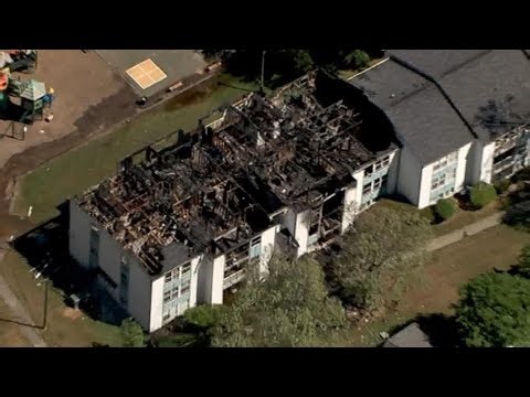 Apartment complex in Cobb County catches on fire months after prior fire killed 2 kids