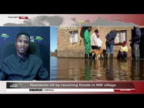 Flooding in Khunotswane Village, North West