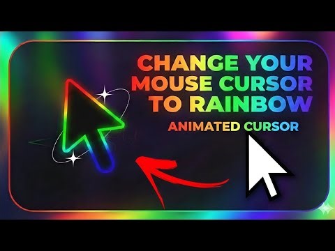 Change Your Mouse Cursor To Rainbow Cool Animated In Windows 11 | Download Custom for Free!