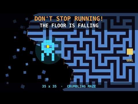 Take a break! 🧱 Surviving a Maze as the Floor Crumbles Behind You