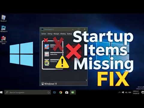 How to fix no startup items appearing in Task Manager