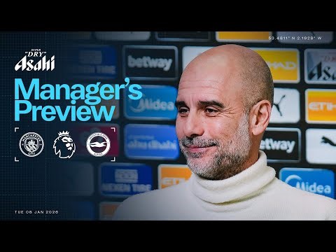 MANAGER'S PREVIEW | Dias out for ‘four to six weeks’ confirms boss | Man City v Brighton | PL