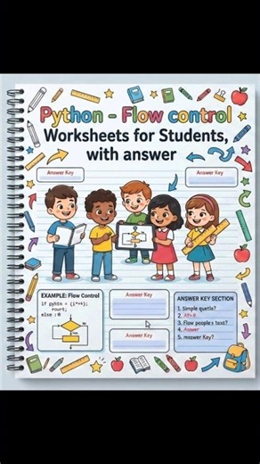 🐍 Python Flow Control Worksheet + Answers | Practice Questions for Beginners