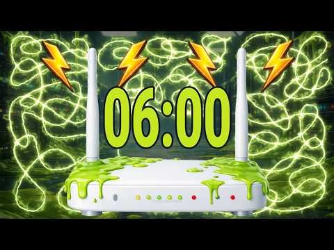 6 Minute Infected Router Timer | Electric Countdown with Ending