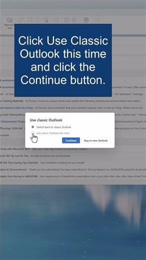 How to Easily Switch Between New Outlook and Classic Outlook 365 Interface