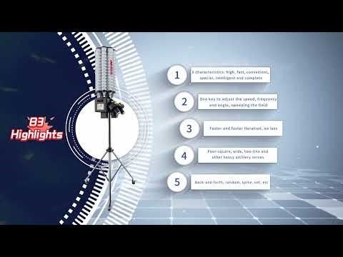 SIBOASI B3 Badminton Shuttlecock Training Machine Eco-Friendly ABS Material Adjustable Speed Remote