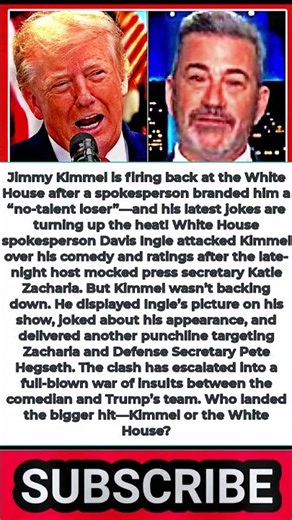 Kimmel Doubles Down On Katie Zacharia Burns After WH Brands Him 'No-Talent Loser'