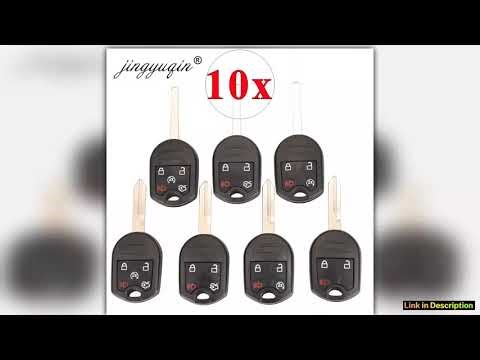 jingyuqin 10pcs FO38HU101 Remote Key Shell For Ford Edge Explorer Ranger Windstar Expedition