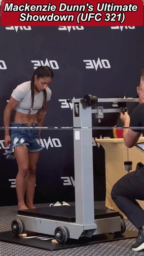 Mackenzie Dern completed her final weigh-in at the UFC 321 ceremonial weigh-ins, marking the end of the weigh-in event and signaling the upcoming strawweight title fight between her and Virna Jandiroba.#mma #ufc #mackenziedern #ufc