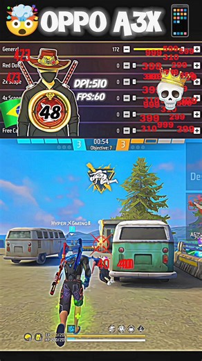 FREE FIRE OB52 UPDATE OPPO A3X📱SENSITIVITY ✅ || 2026 BEST SETTING ⚡ ALL GUN HEADSHOT🤯 WORKING 100% 🔥