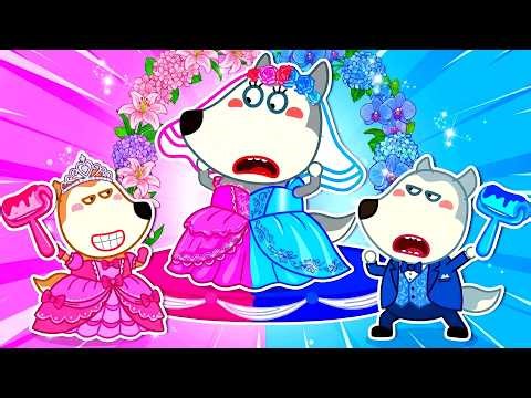 Blue vs Pink Wedding! 💒 Magical Marriage | Kids Stories | Lycan Cartoon For Kids