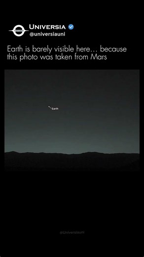 That Tiny Dot Is Earth… Photographed From Mars