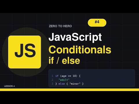 JavaScript From Zero to Hero #4 – Why Your Code Isn’t Making Decisions