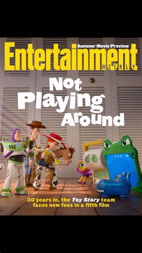 The #ToyStory5 posse squares off against tech age foes for EW’s Summer Movie Preview, celebrating 30 years of the beloved #ToyStory franchise with #TomHanks, #TimAllen, and Pixar legend Andrew Stanton. Read the cover story!