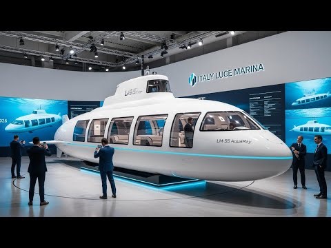 Italy’s Futuristic Submarine 2026 | Luce Marina LM-55 AquaRay (White Stealth Design)