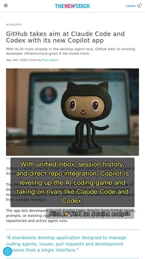 🧐👉 GitHub Copilot App: One Interface, Multiple AI Coding Agents Unleashed #QixNewsAI