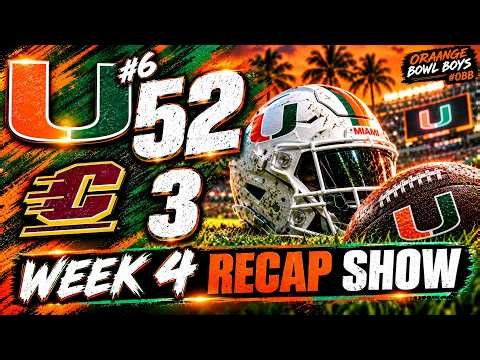 MIAMI WINS 52-3 vs Central Michigan | OBB Week 4 Recap Show