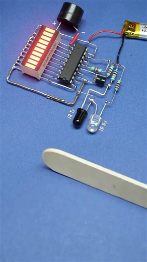 Build a Distance Measuring Circuit Using IR LEDs #accircuits #ironman #electronicsengineering