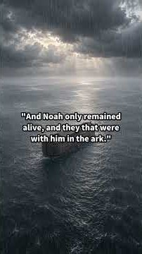 Forty Days and Forty Nights — The Flood Covers the Mountains | Noah's Ark Ep.3 #BibleStory #Shorts