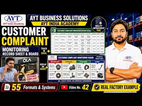 Customer Complaint Management System in Manufacturing with Practical Case Study | FMS Video No. 42