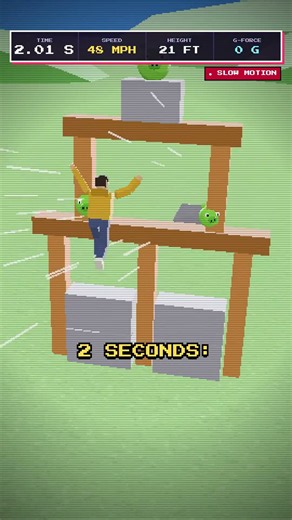 Angry Birds: What would happen if the slingshot fired YOU? 🐦💥