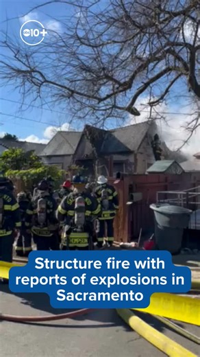 ABC10: Sacramento local news on Instagram: "Fire crews respond to a heavy structure fire with reported explosions in Sacramento."